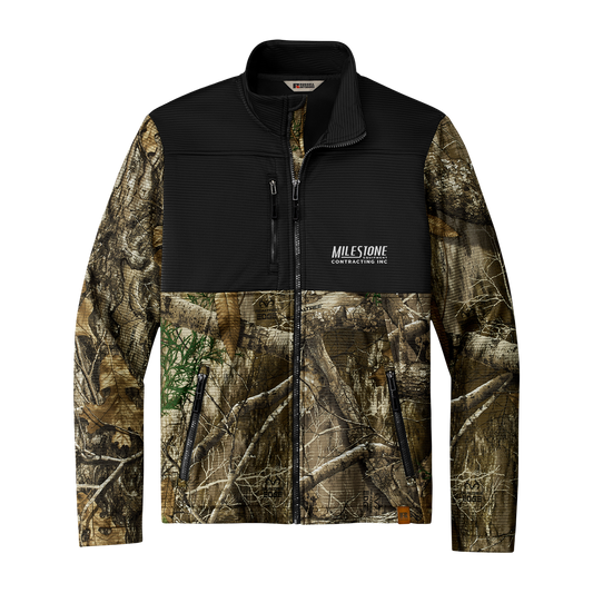Milestone Logo Unisex Realtree® Atlas Colorblock Soft Shell Jacket